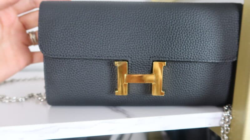 HERMES CONSTANCE WALLET WITH CHAIN